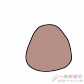 PS如何绘制一个小熊钓鱼的图案