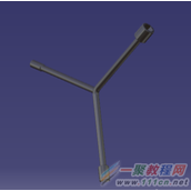 CATIA如何设计一个三叉套筒的零件模型