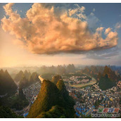 如何用ps画笔工具画出风光好照片