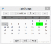 java实现自定义日期选择器的方法实例
