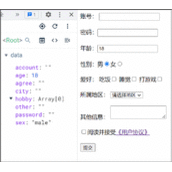 Vue收集表单数据代码方法