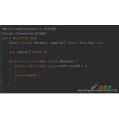 Java中三种标准注解和四种元注解代码说明