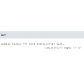 Java排序之sort方法使用代码解析