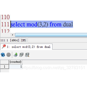 sql中mod()函数取余数的用法代码示例