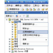 怎么把Sql2000数据库的备份文件恢复到Sql2005