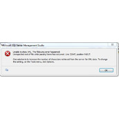 关于SQL Server打开数据表中的XML内容时报错的解决办法