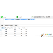 MySQL聚合函数排序代码示例解析
