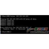 Ping IP时出现request time out如何解决