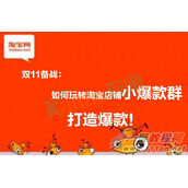 2016双11玩法如何玩转淘宝店铺小爆款群 打造爆款!