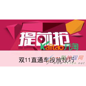 2016淘宝双11直通车怎么投放 把握流量飙升词!