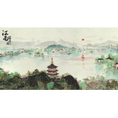 江南百景图忽视杂念顺笔而下怎么连线？