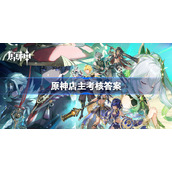 原神店主考核答案-原神店主考核选什么