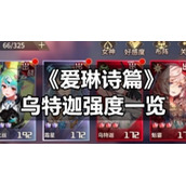 《爱琳诗篇》乌特迦强度一览