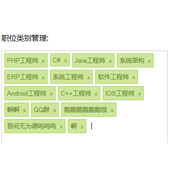 jQuery 标签插件 Tags Input Plugin 使用实例教程