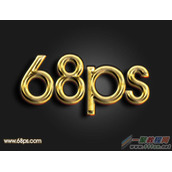 photoshop设计金光闪闪的金色金属字制作教程