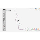 Illustrator设计一张人像融化飞溅效果绘制教程