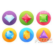 Illustrator设计漂亮质感的扁平化宝石图标制作教程