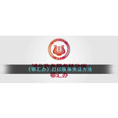 《鄂汇办》打印医保凭证方法