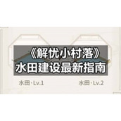 《解忧小村落》水田建设全新指南