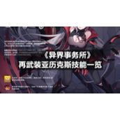 《异界事务所》再武装亚历克斯技能一览