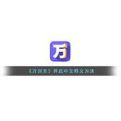 《万词王》开启中文释义方法