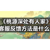 《桃源深处有人家》客服反馈方法是什么