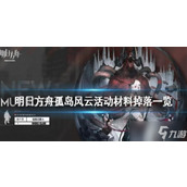 《明日方舟》孤岛风云刷哪关？孤岛风云活动材料掉落一览