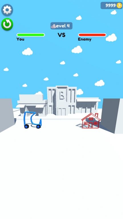 绘制汽车战斗3D游戏