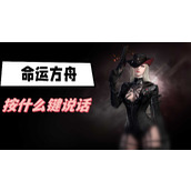 命运方舟按什么键说话