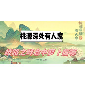 桃源深处有人家歧路之畔念中萝卜在哪