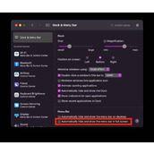 MAC的菜单栏怎么保持全屏模式