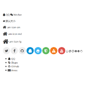 AmazeUI 图标的示例代码