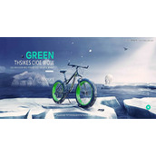 PS制作山地自行车广告海报设计操作步骤教程