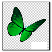 怎么用ps通道混合器无痕的把蝴蝶图片转换颜色？