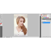 如何在PS Lab模式下进行明度通道的USM锐化？