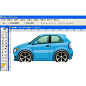 ps怎么给图片描边?ps给卡通汽车图片描边教程