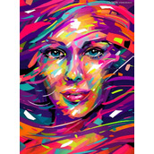 PS巧用图层和画笔功能制作抽象人物肖像画教程