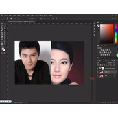 ps怎样快速给人物照片换脸?