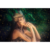 ps给时尚人像照片添加梦幻朦胧的星点效果