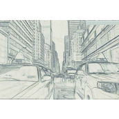 ps怎样把喧嚣的城市图片制作成素描效果?