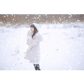 ps怎样把人物图片制作成漫天飞舞的雪景效果?