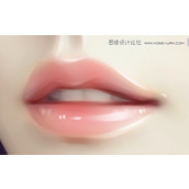 ps怎样给美女嘴唇添加亮彩效果?