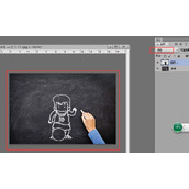 ps怎么制作手绘粉笔画的效果?