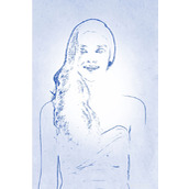 ps如何把普通人物照片变成圆珠笔画效果？