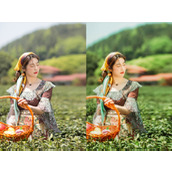 Photoshop将田园照片调出唯美手绘油画效果