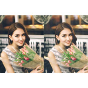 PS怎么给照片添加精细的网格效果?