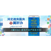 《冀时办》查询不动产信息方法