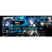 《第七史诗》光宝马神器搭配一览