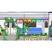 《疯狂梗传》青蛙坐地铁怎么过