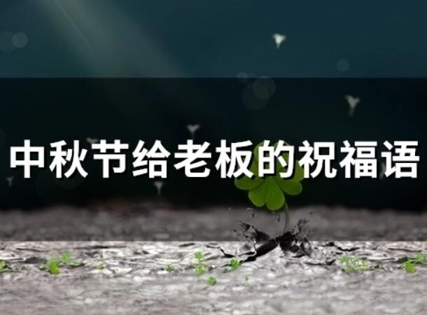 中秋节给老板的祝福语(中秋节祝福老板的短语)